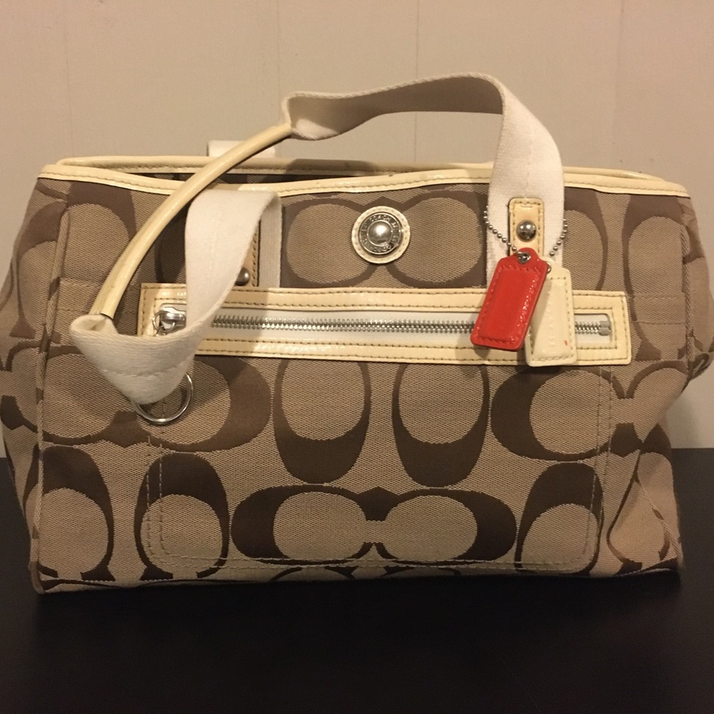 Brown Monogram Coach Handbag